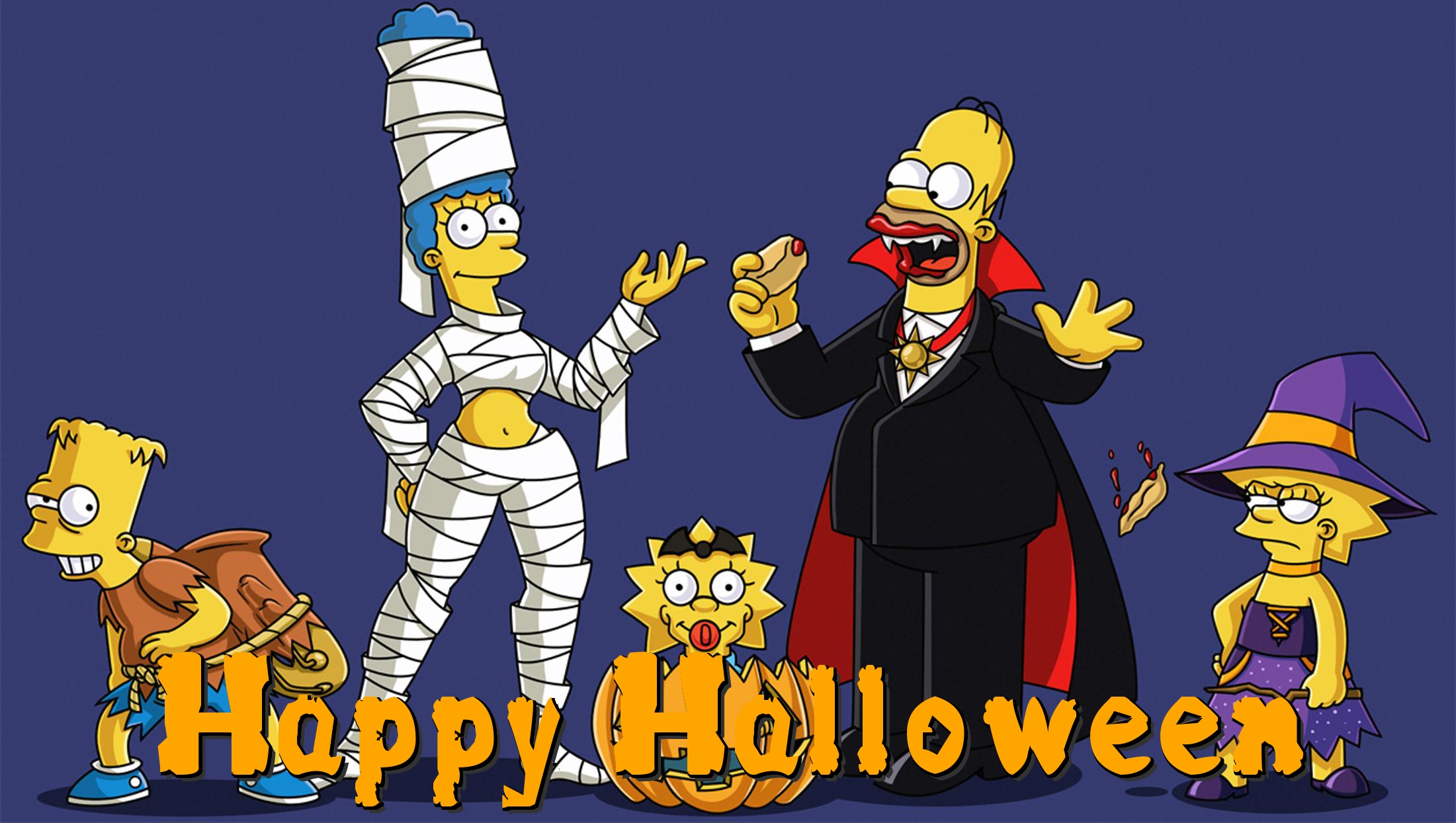 simpsons halloween cards