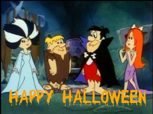 flintstones halloween cards